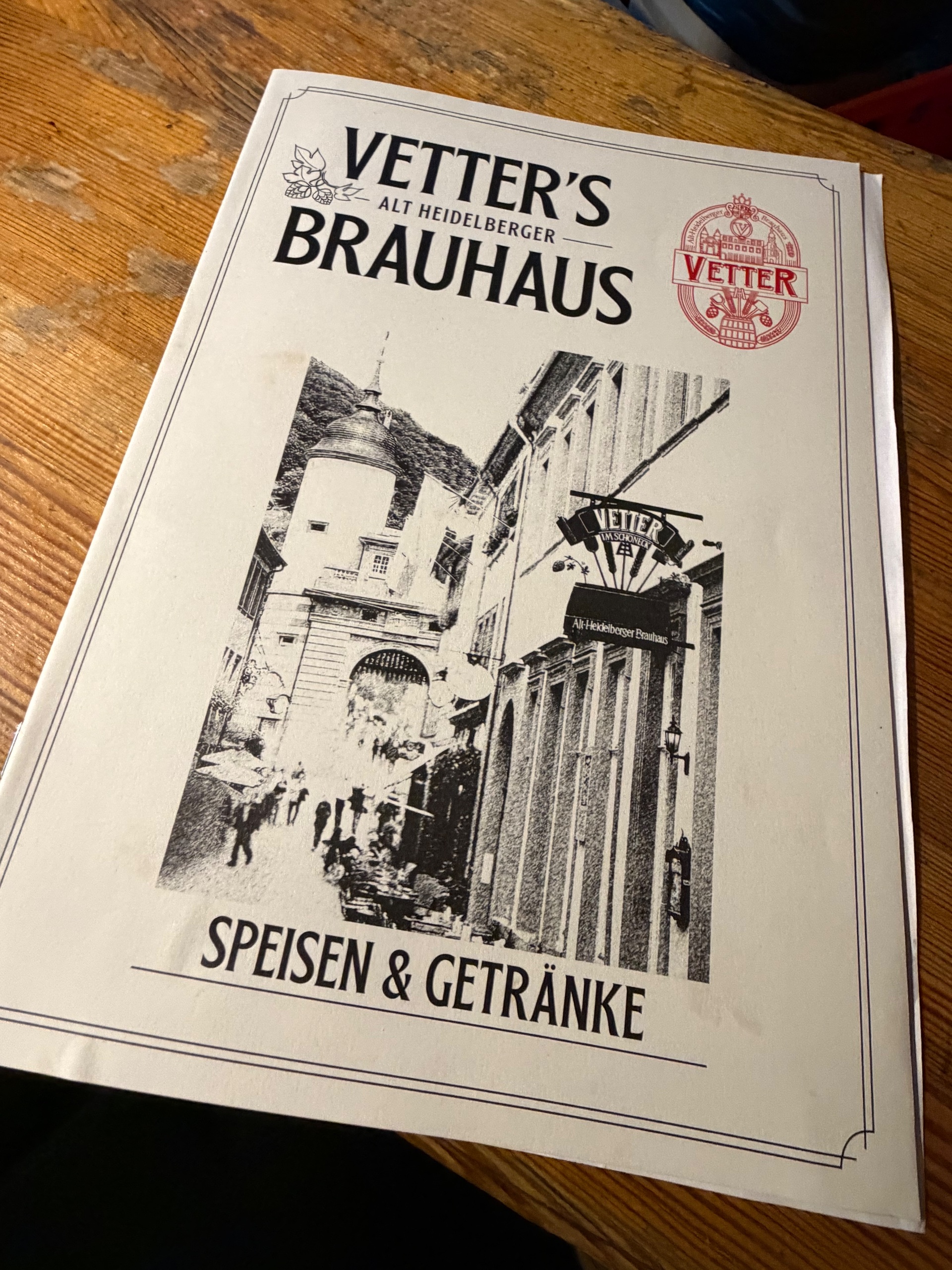 Heidelberger Brauhaus Vetter 💯🍻🔪🍷