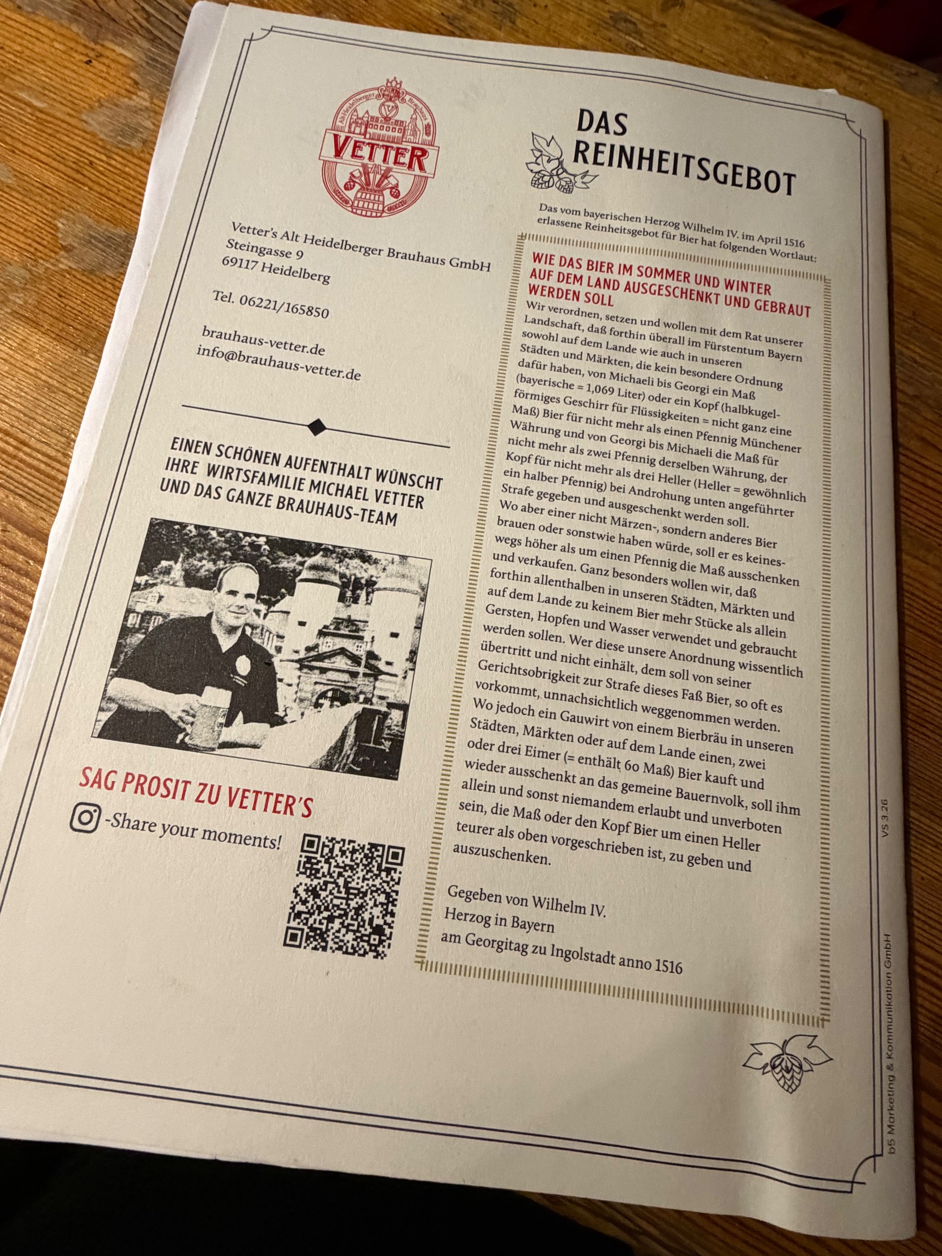 Heidelberger Brauhaus Vetter 💯🍻🔪🍷